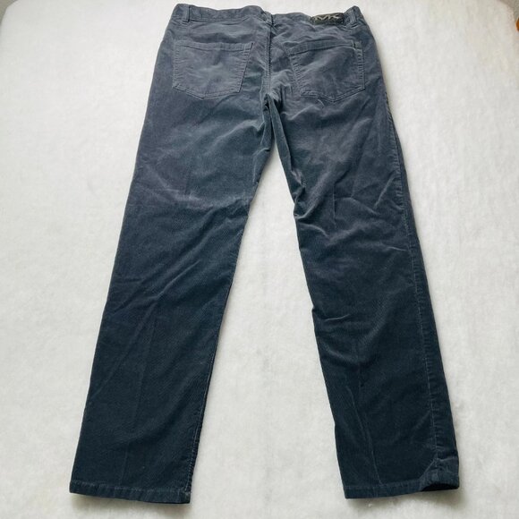 Michael Kors Mens Black Slim Fit Stretch Corduroy Pants tagged 38x32 mea. 36x30 - Picture 2 of 11
